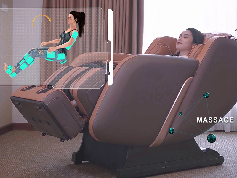 Thư giãn và giảm sự căng cơ cùng ghế massage